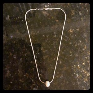 Sterling silver chain with removable studded ball